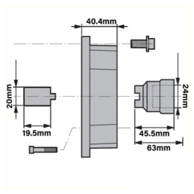 Motor Frame Mounting Kit 1.1-1.5kW