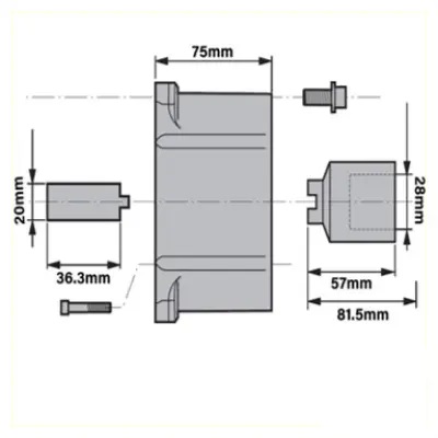 Motor Frame Mounting Kit 2.2-4kW