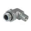 BSP M 3/8" x BSP M 3/8" ED 90° Elbow with Locknut