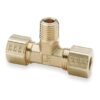 1/4" NPT M x Compression 1/4" x 1/4" Branch Tee