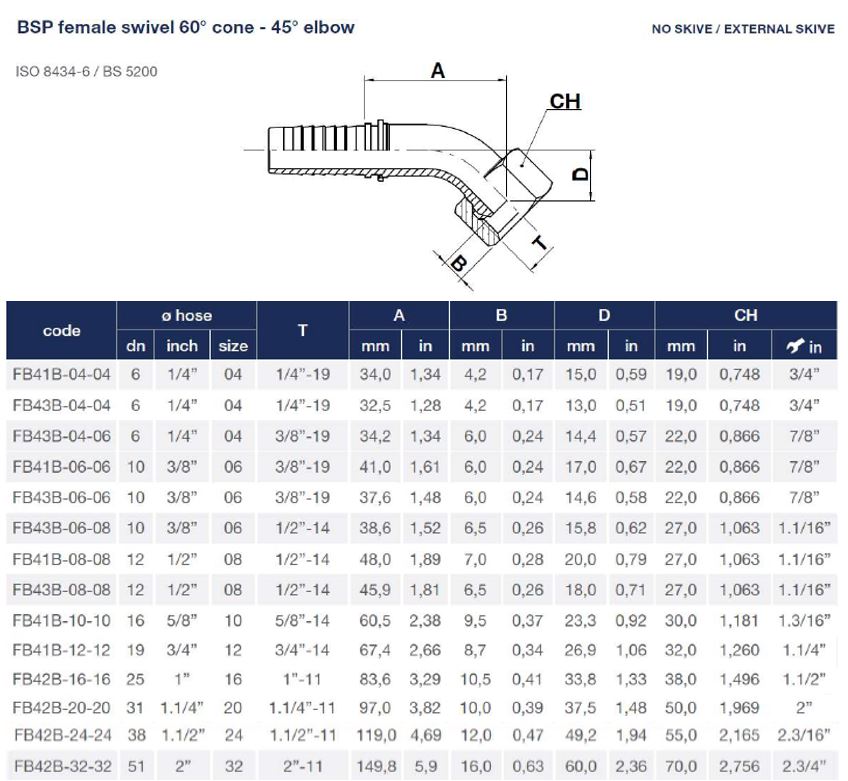 BSP 3/8" 45° Female Elbow X 3/8" Hose End - Image 2