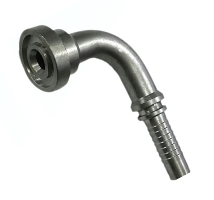 SAE 3/4" 3000PSI 90° Elbow Flange X 3/4" Hose End