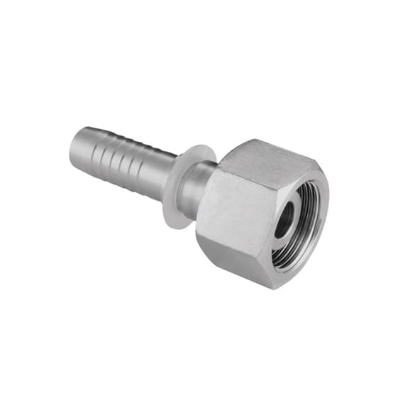 316SST Metric 10S Female Swivel x 1/4" Hose End