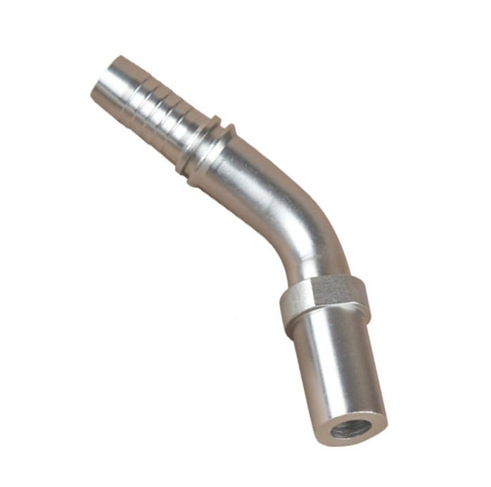 Metric 06mm Standpipe 45° Elbow X 1/4" Hose End
