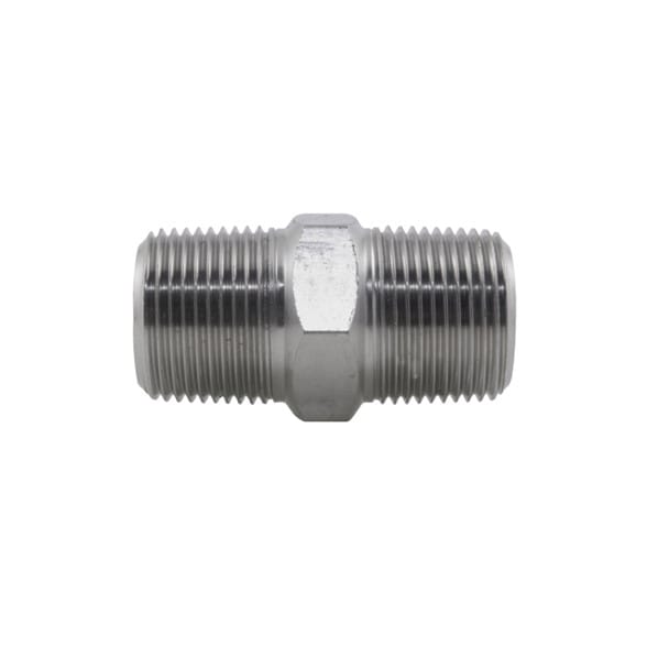 316SS 1/8" NPT Male Hex Nipple