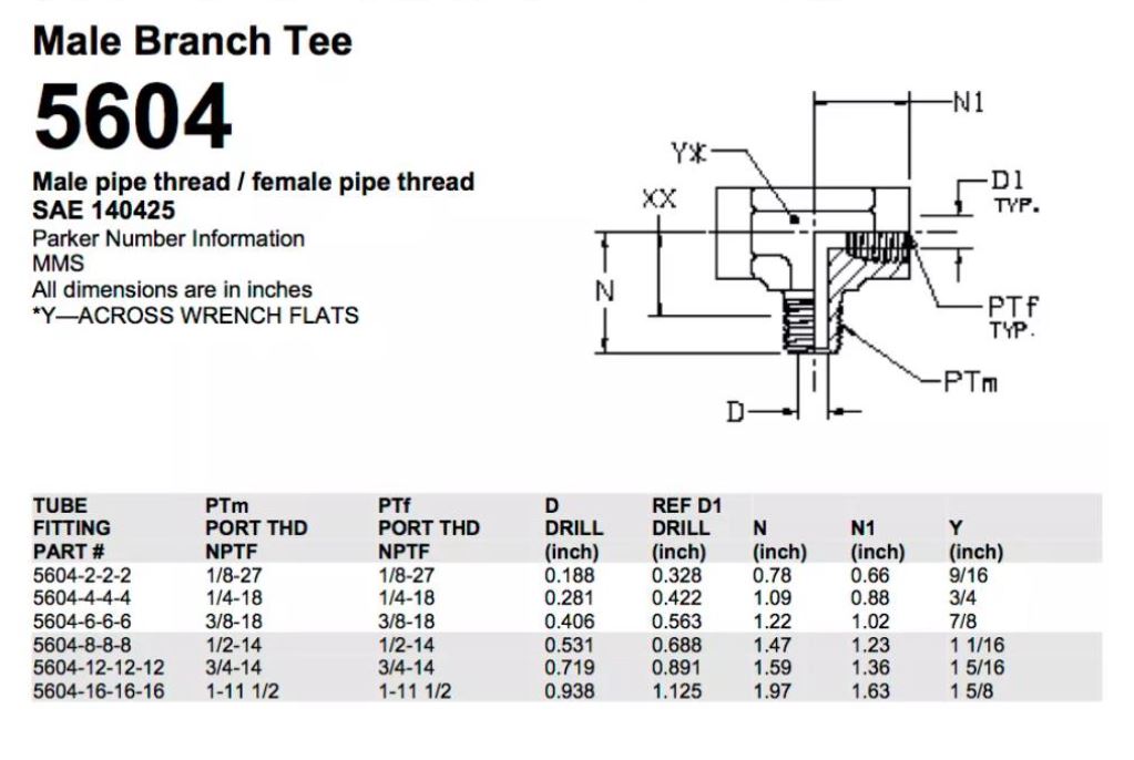 NPT 1/2" FMF Branch Tee - Image 3