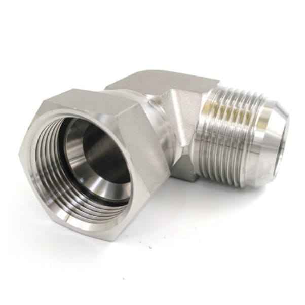 AS-3033E9.jpg JIC M 1/4" x JIC F Swivel 1/4" 90° Elbow