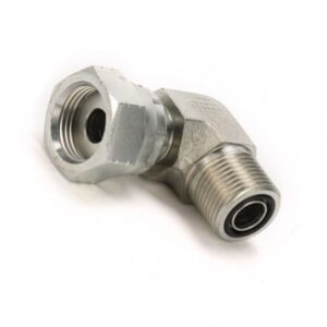 ORFS 3/8" M x ORFS 3/8" F Swivel 90° Elbow