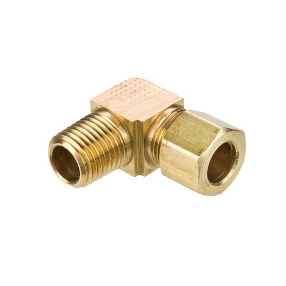 1/4" NPT M x 5/16" Compression 90° Elbow