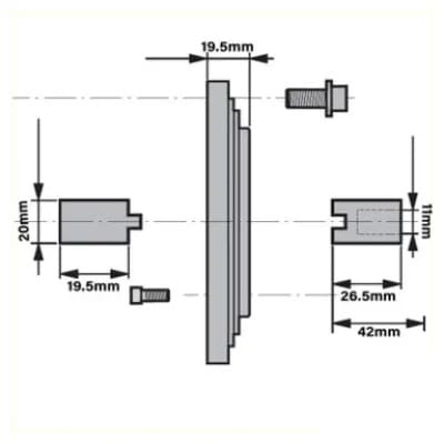 Motor Frame Mounting Kit 0.25-0.37kW