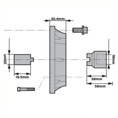 Motor Frame Mounting Kit 0.55-0.75kW