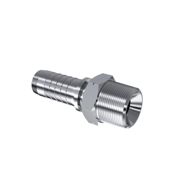 316SST NPT 3/8" Male X 3/4" Hose End