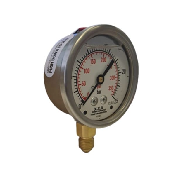 PGB63-025.jpg 25 Bar Bottom Entry 63mm Pressure Gauge