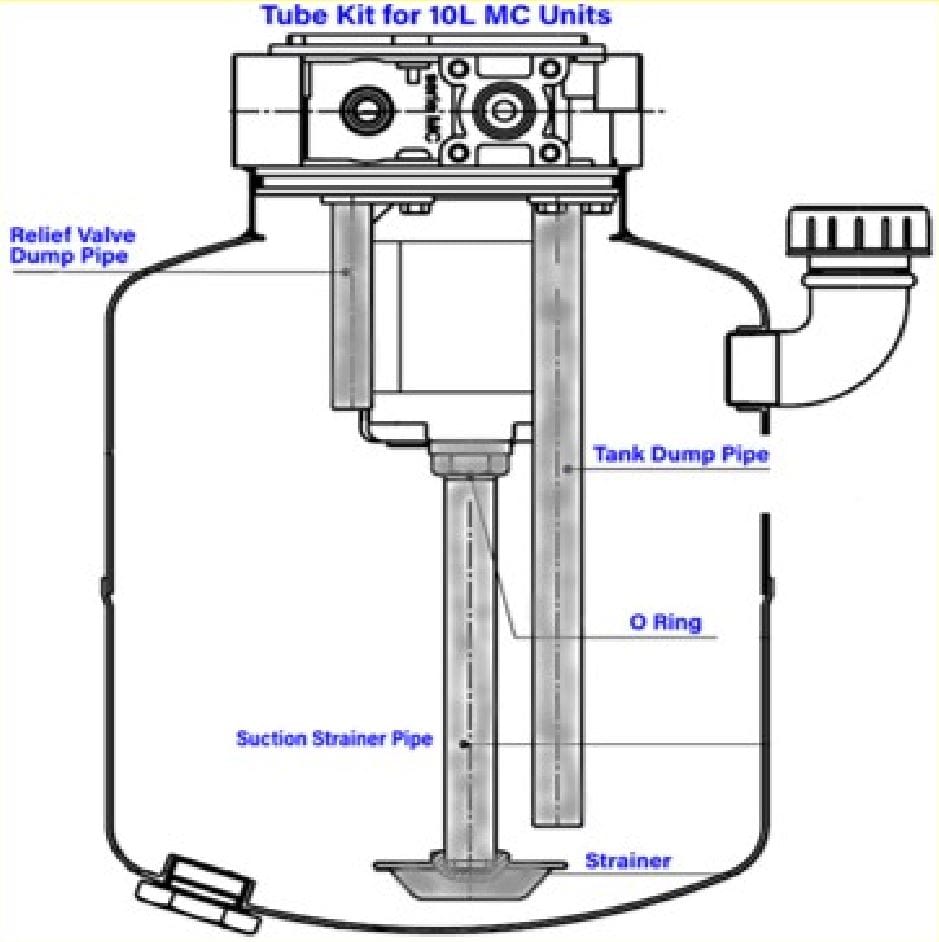 Pipe Kit for 10L Tank