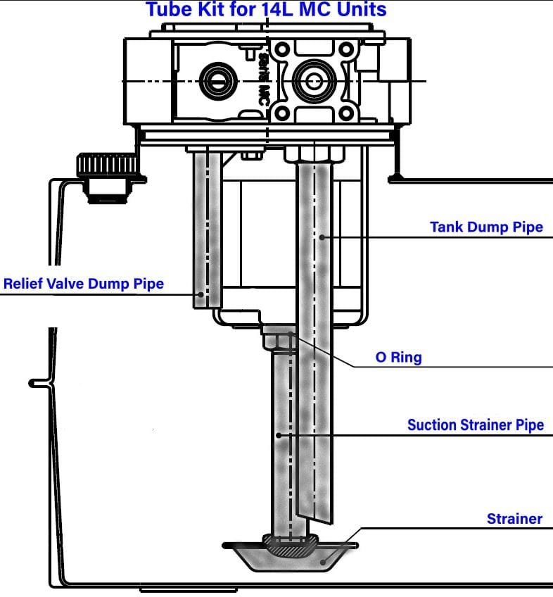 Pipe Kit for 14L Tank