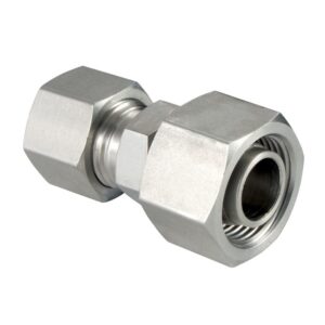 316SS 18L Metric Fem Swivel to 08L Metric Male