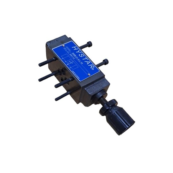NG6 Sandwich Flow Control plus Check Valve, On B, Meter Out